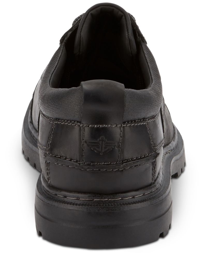 Men's Overton Moc-Toe Leather Oxfords
