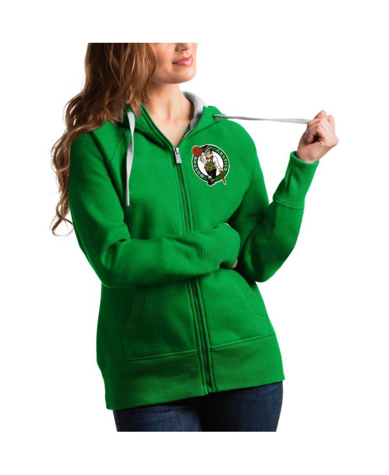 Women's Kelly Green Boston Celtics Victory Full-Zip Hoodie