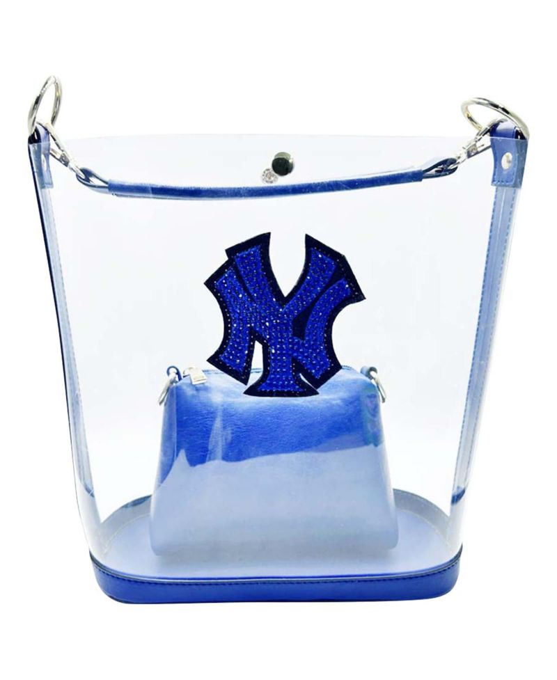 New York Yankees Rhinestone Clear Purse