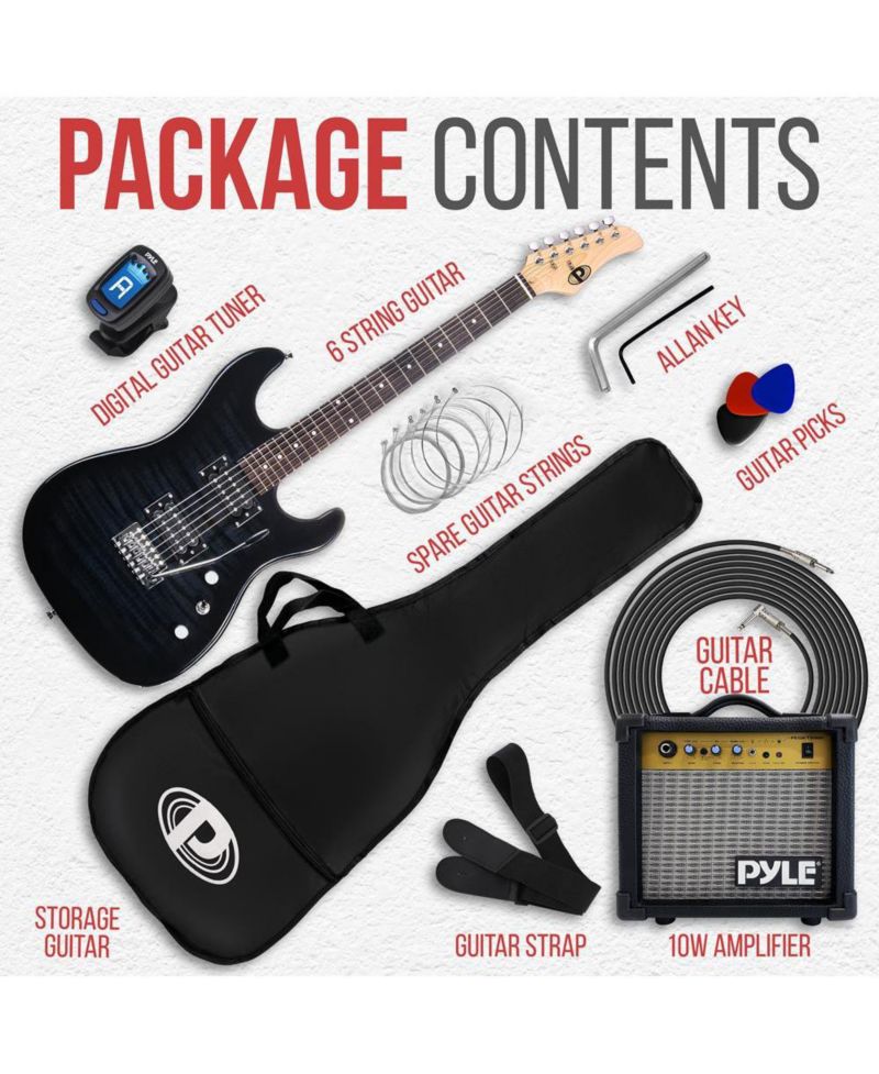 6-String Electric Guitar Kit- Includes Amplifier with Accessory Kit