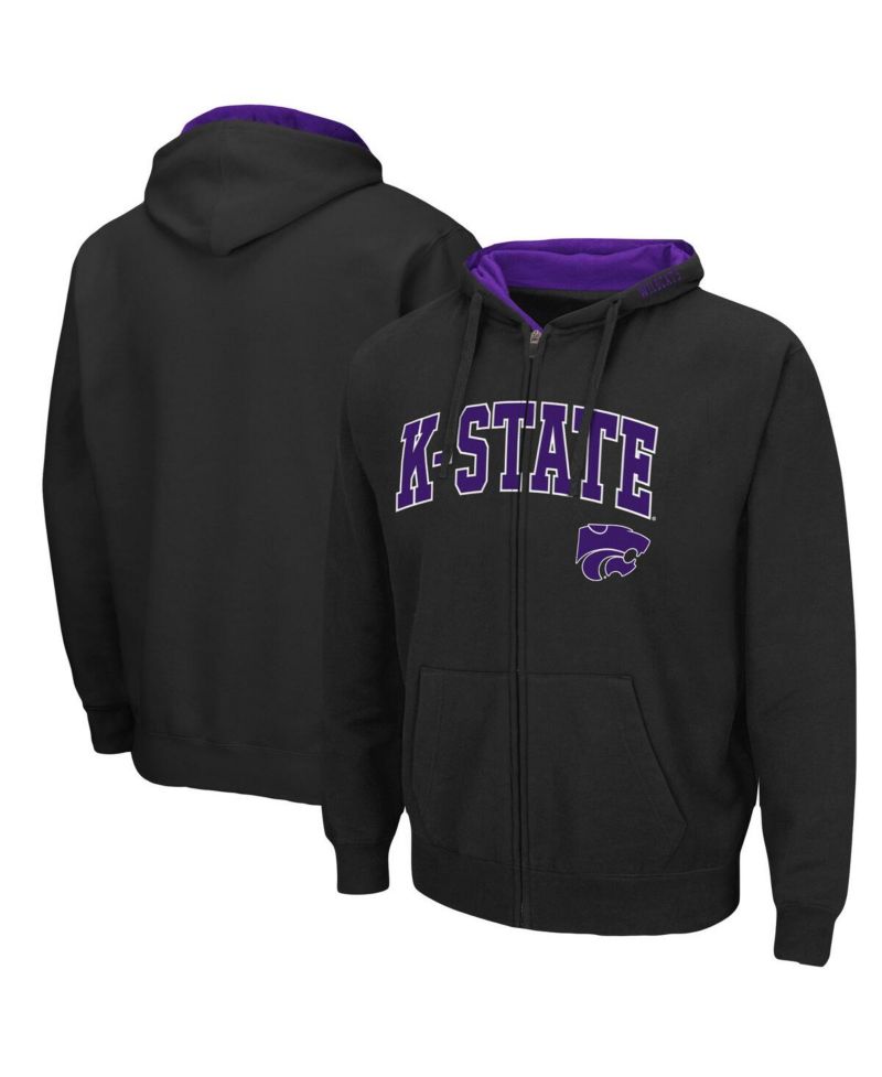 Men's Kansas State Wildcats Arch Logo 3.0 Full-Zip Hoodie