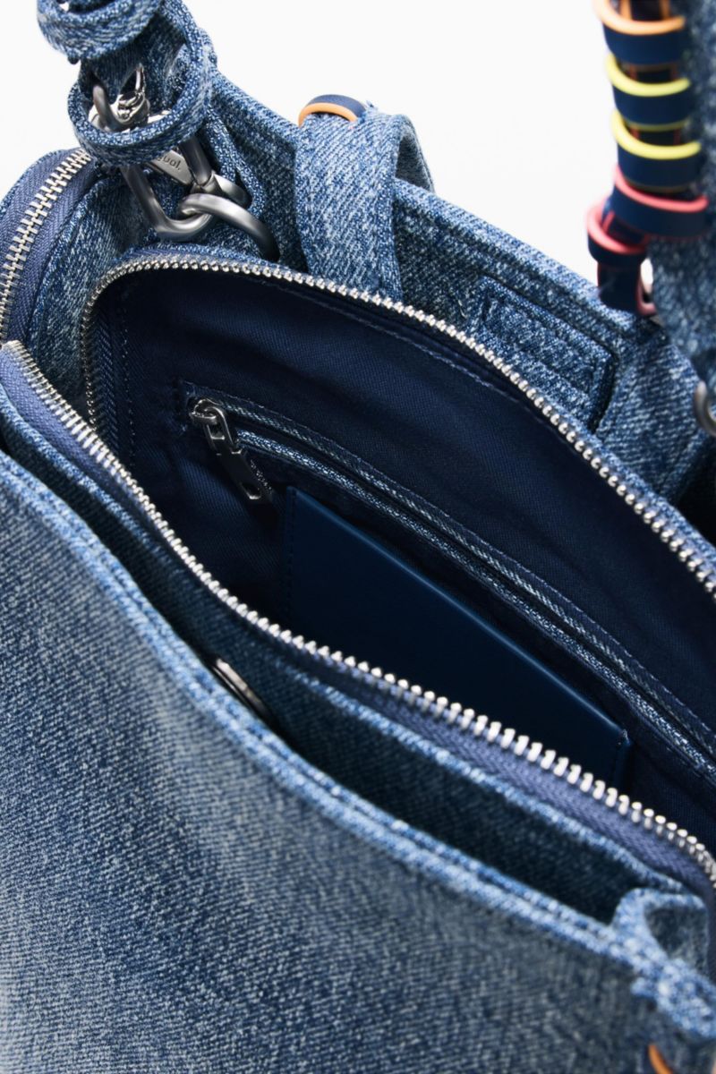Women's Small denim heart backpack