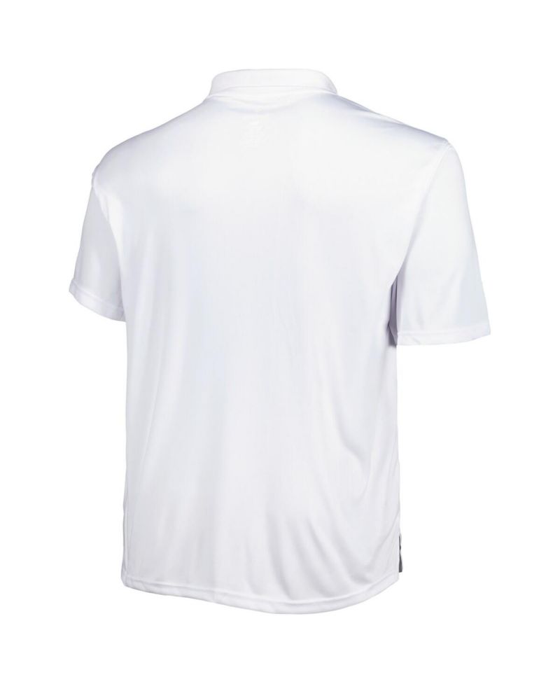 Men's Royal, White Los Angeles Rams Solid Two-Pack Big and Tall Polo Shirt Set