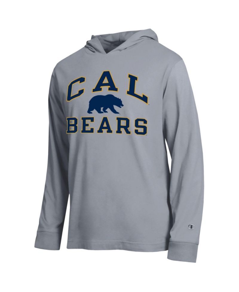 Men's Heather Gray Cal Bears High Motor All-Star Long Sleeve Hooded T-Shirt