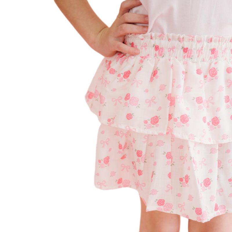 Big Girls Dainty Rose Skort