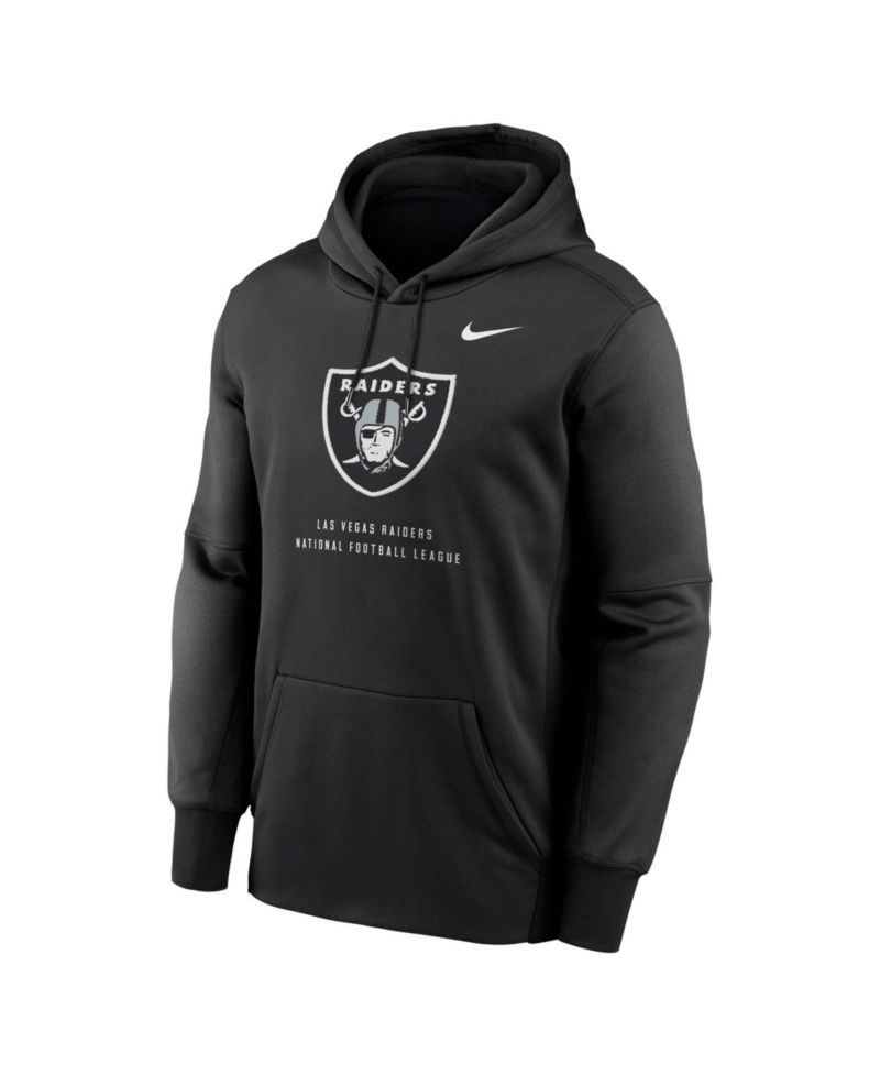 Men's Black Las Vegas Raiders Toss Sweep Therma-FIT Hoodie
