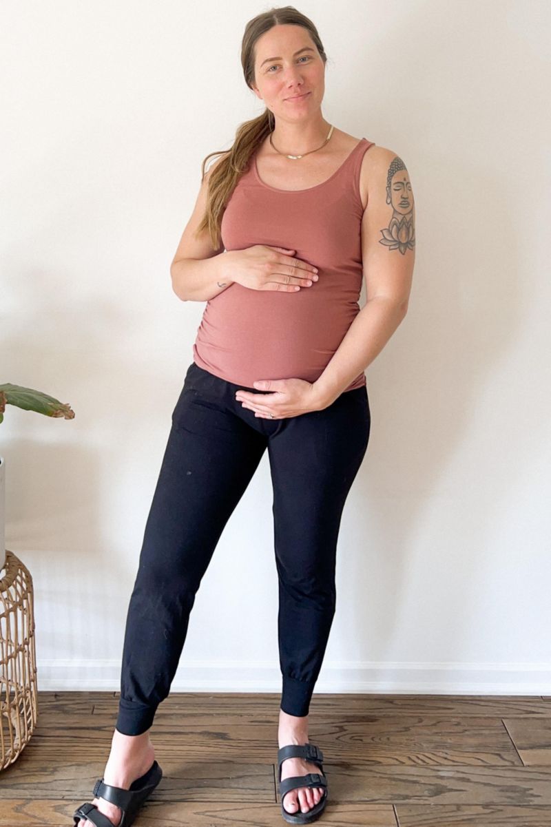 Women's Navy Blue Band Jogger Pants
