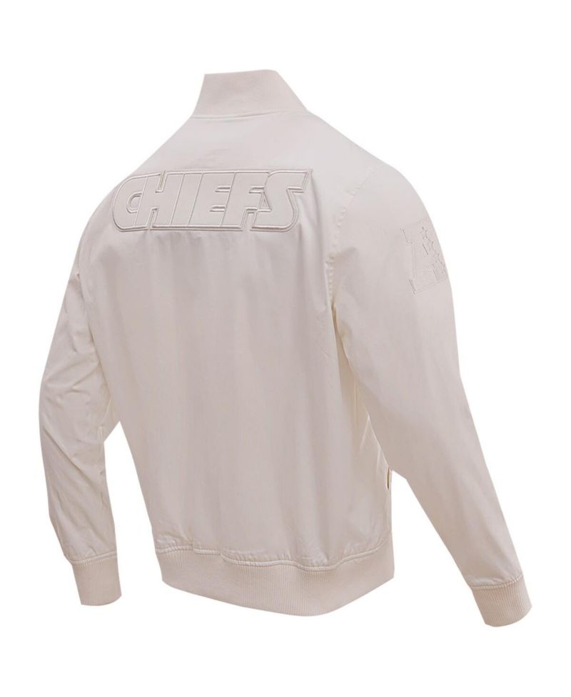 Men's Cream Kansas City Chiefs Neutral Full-Zip Jacket