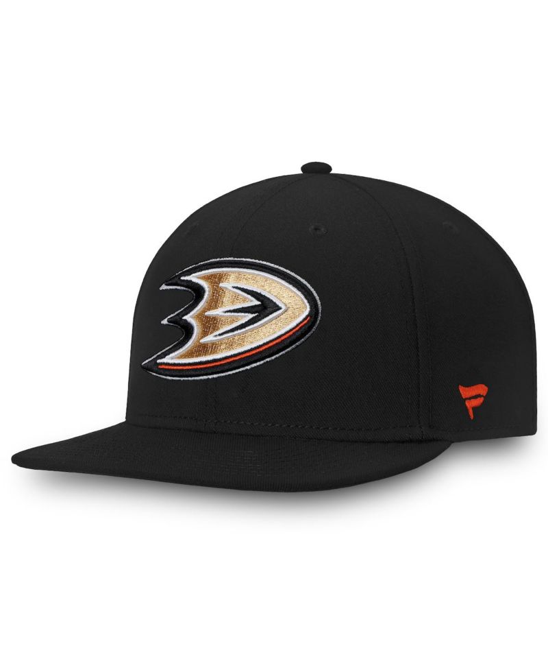 Men's Black Anaheim Ducks Core Fitted Hat