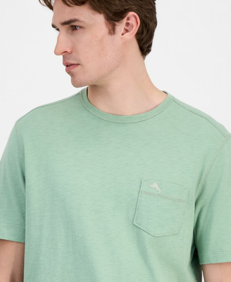 Men's Short Sleeve Crewneck Pocket Canal T-Shirt