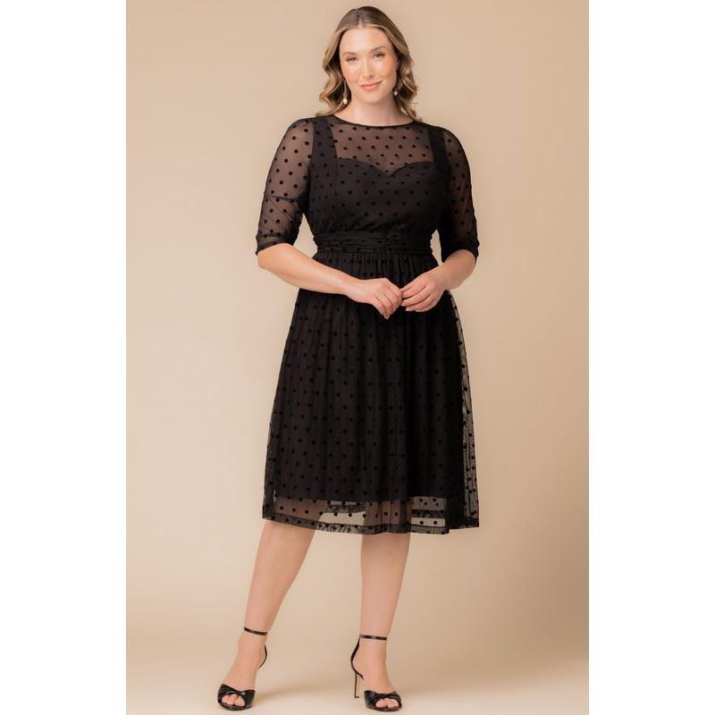 Plus Size Vita Mesh Cocktail Dress