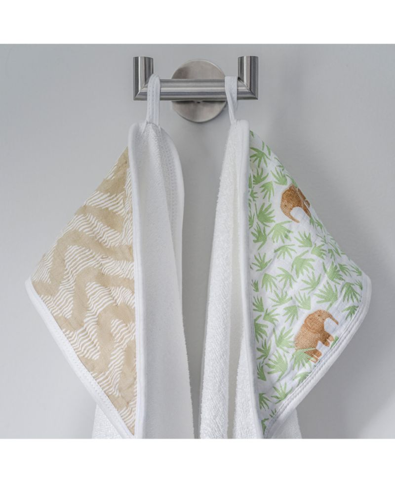 Baby Boys or Baby Girls Hooded Bath Towels, Pack of 2