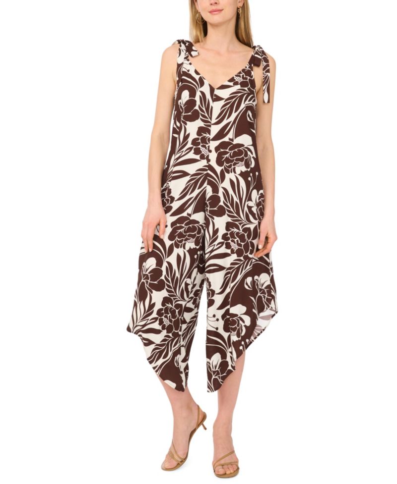 Women's Printed Wide-Leg Jumpsuit
