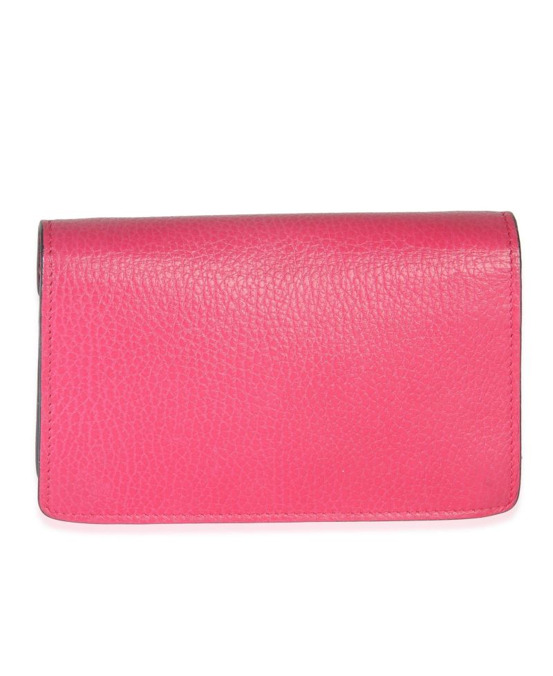 Pink Dollar Calfskin Crystal Super Mini Dionysus Flap