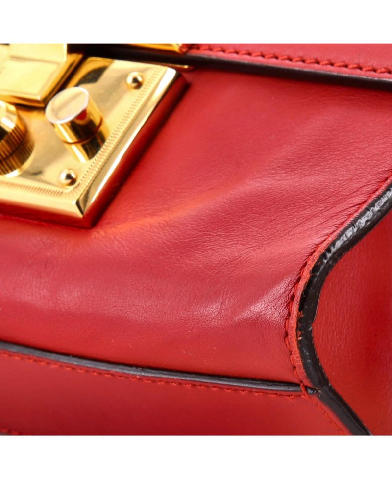 Small Padlock Shoulder Bag Leather