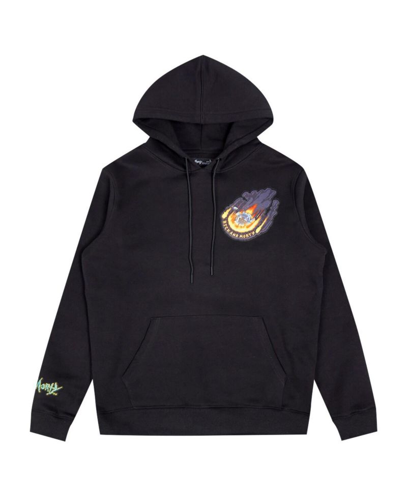 Men's Black Rick And Morty Every Rick Pullover Hoodie