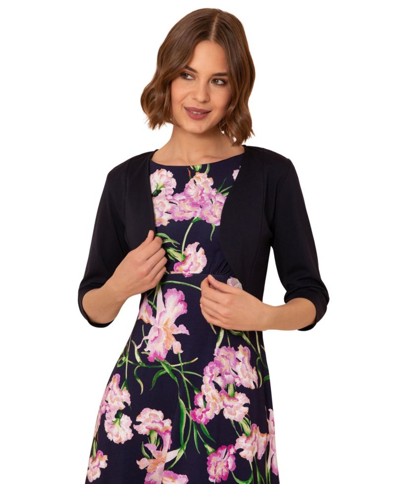 Women's Luna Wedding-Guest Floral A-Line Midi Dress