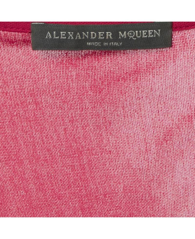 Women's Pink Crepe Cowl Neck Sheer Top
