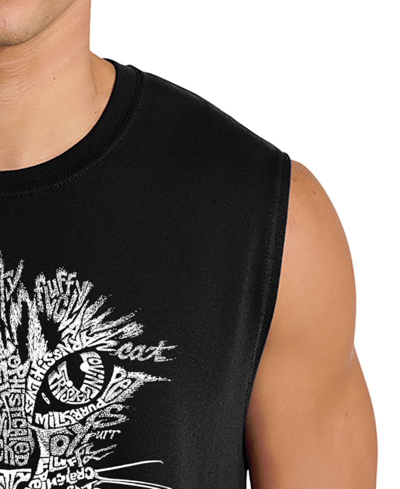 Men's Cat Face Graphic Tank Top