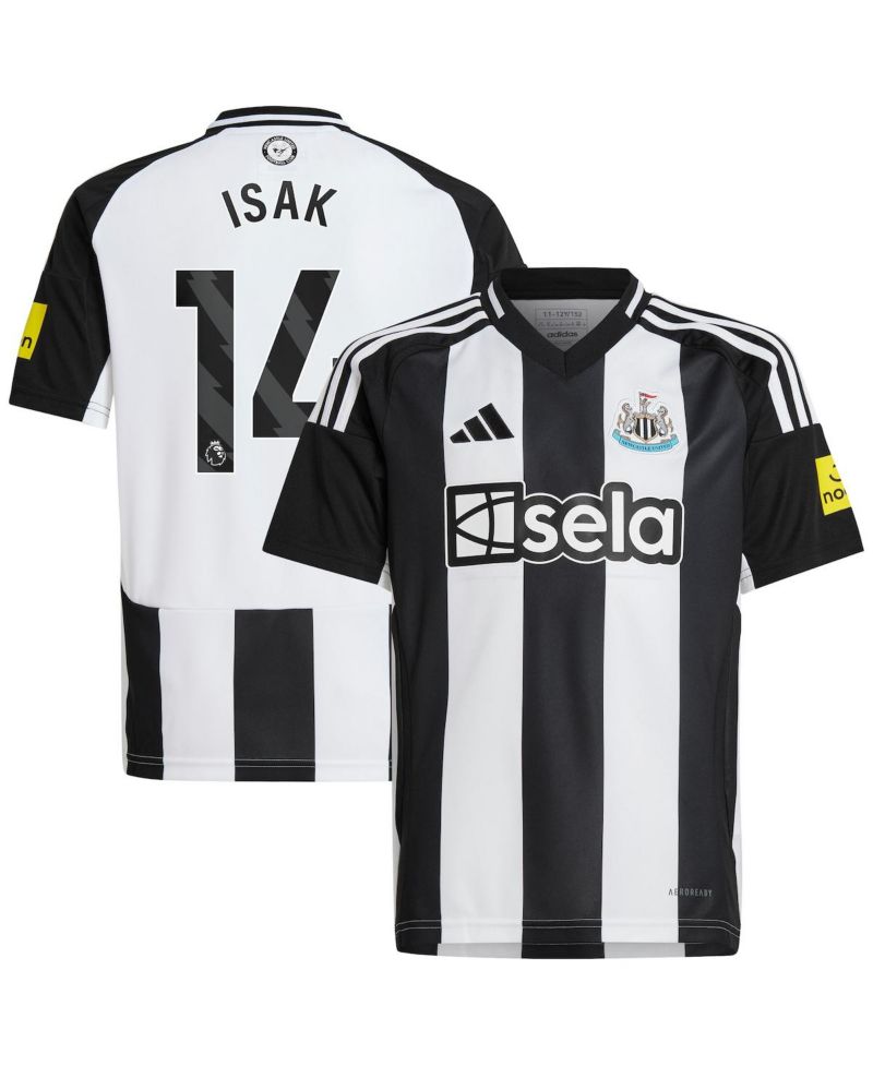 Big Boys and Girls Alexander Isak Black Newcastle United 2024/25 Home Replica Player Jersey