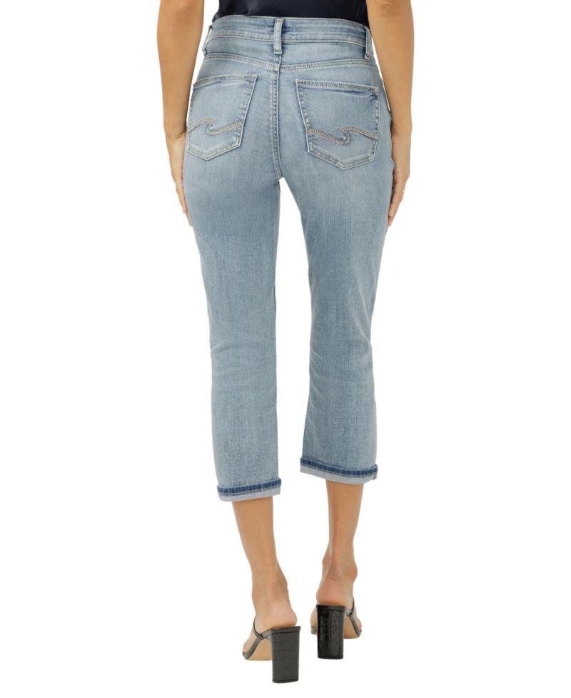 Women's Avery High-Rise Luxe Stretch Capri Jeans