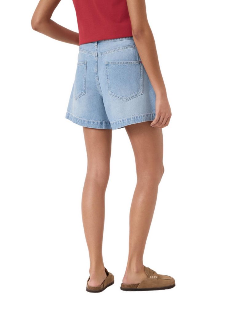 Women's Larissa Pleated Front Denim Shorts