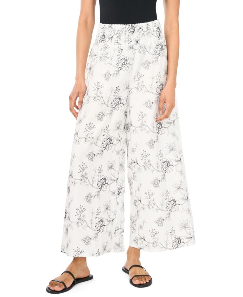 Women's Cropped Wide-Leg Pants