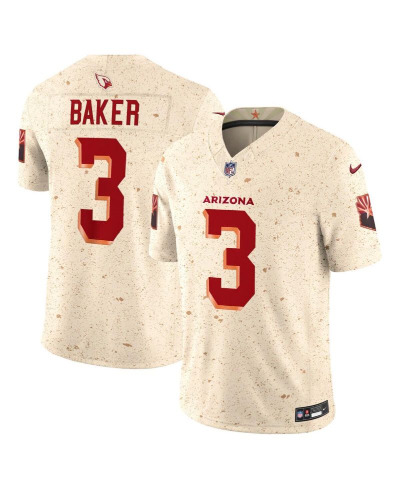 Men's Budda Baker Natural Arizona Cardinals 2025 Rivalries Collection Limited Jersey