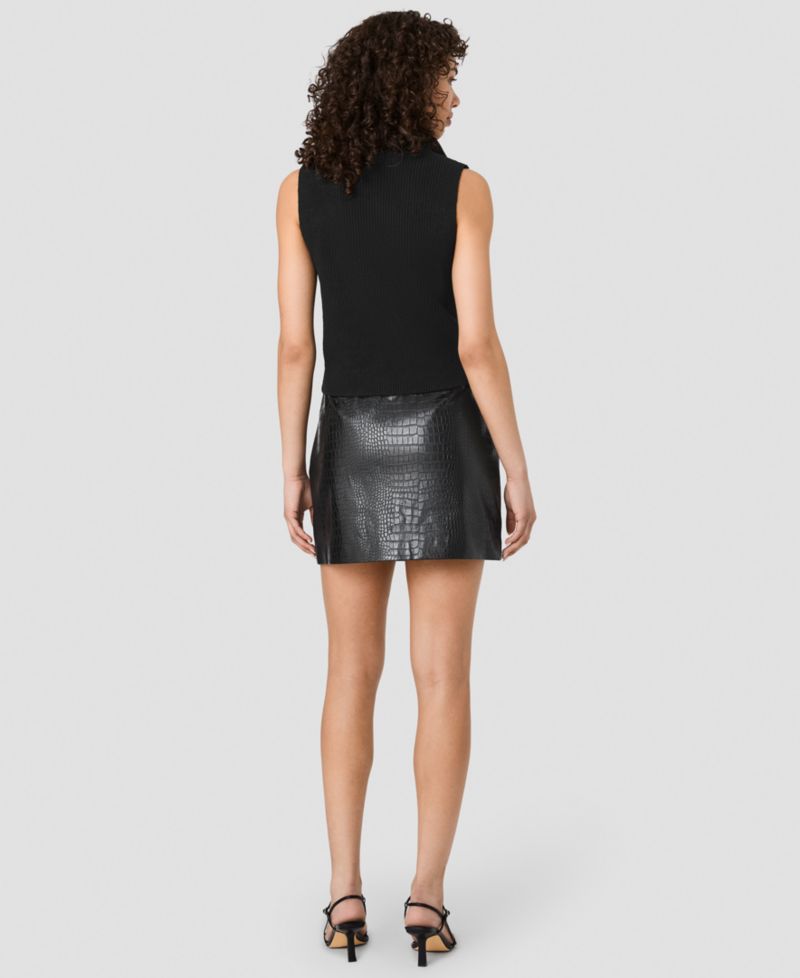 Women's Marley Collared V-Neck Rib Knit Top