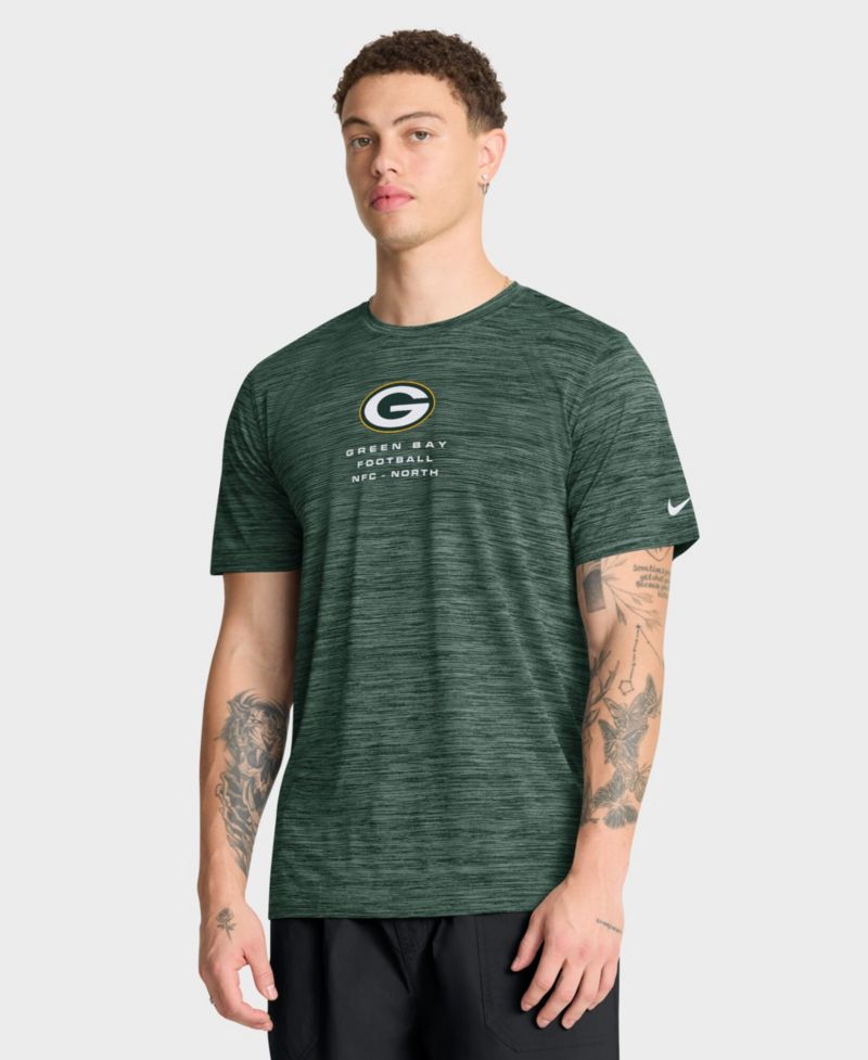 Men's Green Bay Packers Velocity Ball Carrier Dri-FIT T-Shirt