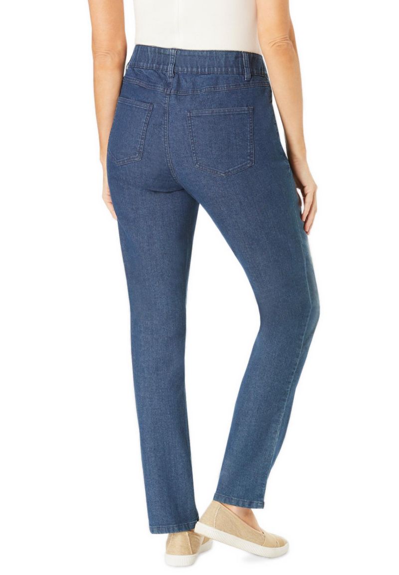Women's Within Tall Stretch Built-in Slimming Panel Straight Leg Jeans