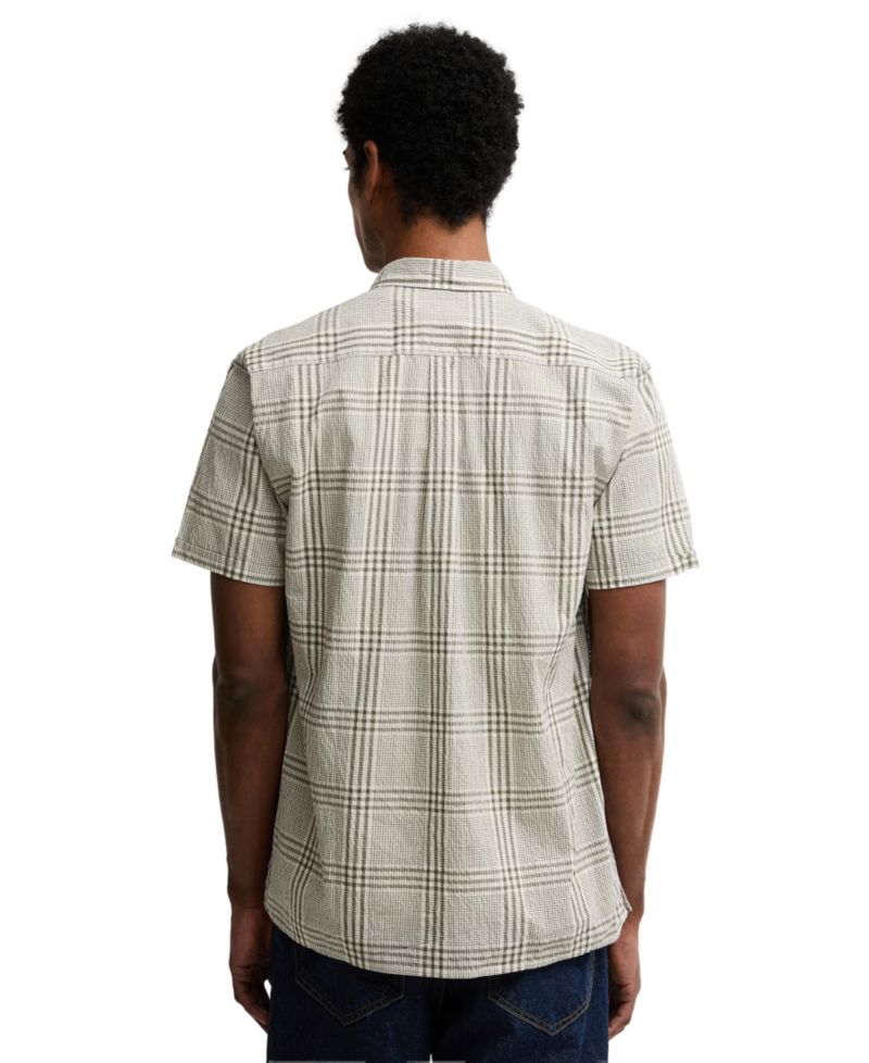 Men's Carrock Checked Seersucker Summer Shirt