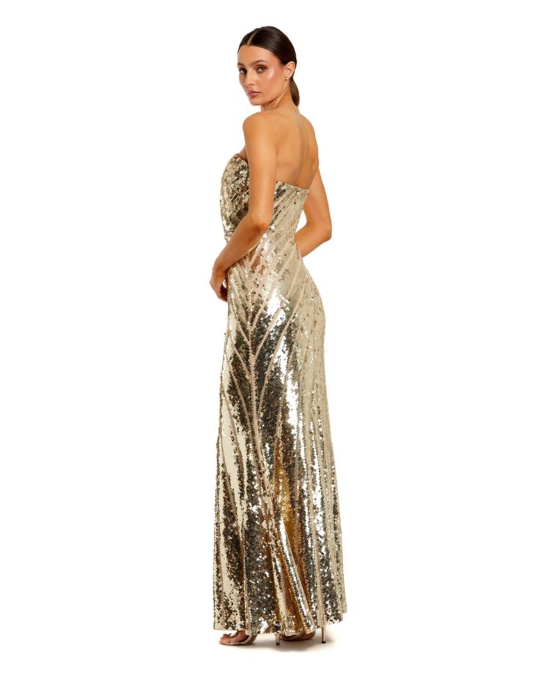 Women's Strapless Sequin Mermaid Gown