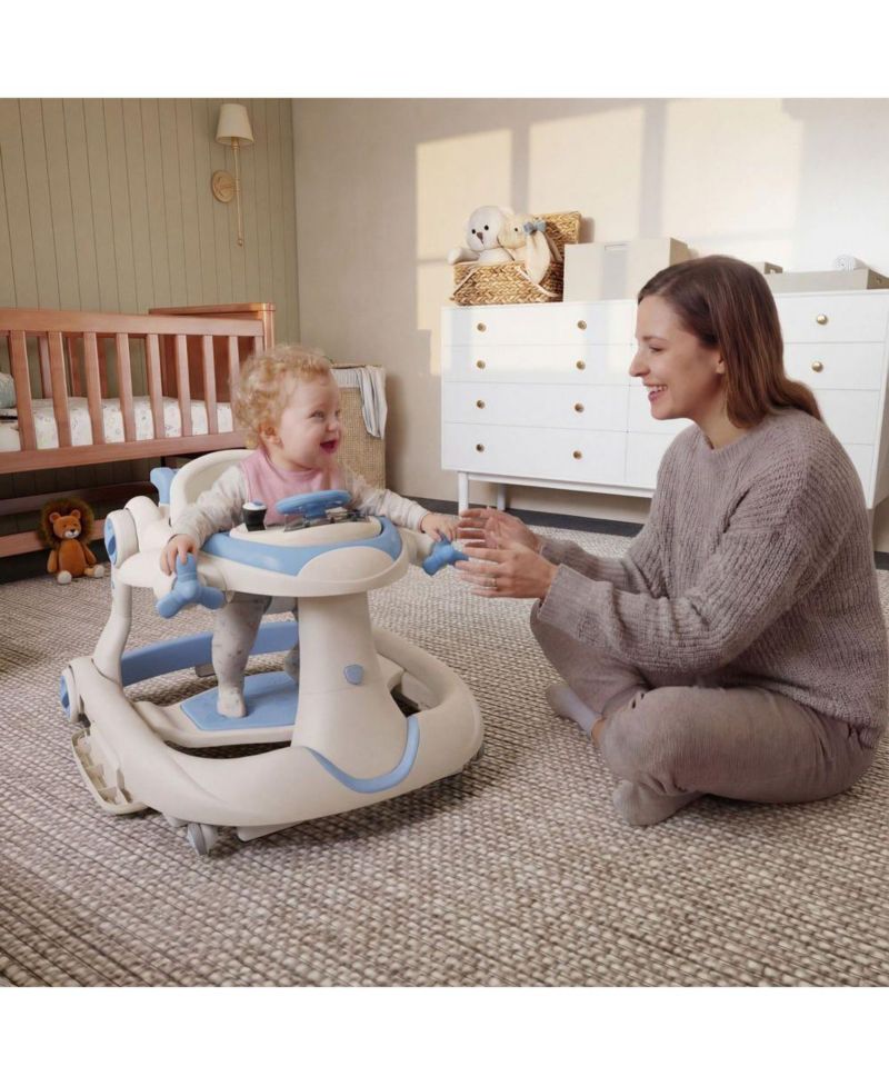Convertible Baby Activity Walker with Adjustable Height, Foldable Design and Interactive Play Features