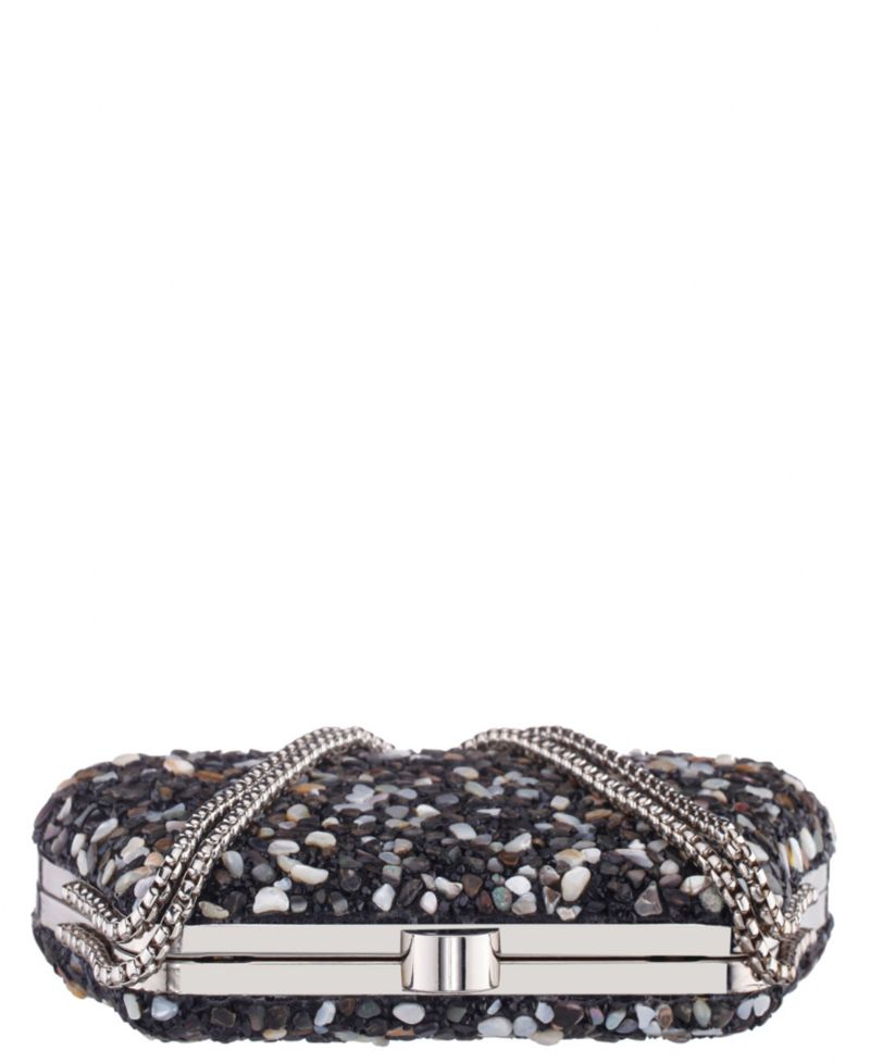 Rock Candy Minaudiere Crystal Lift Lock Clutch
