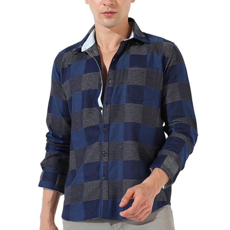 Men's Men Full Sleeve Checkered Casual Shirt