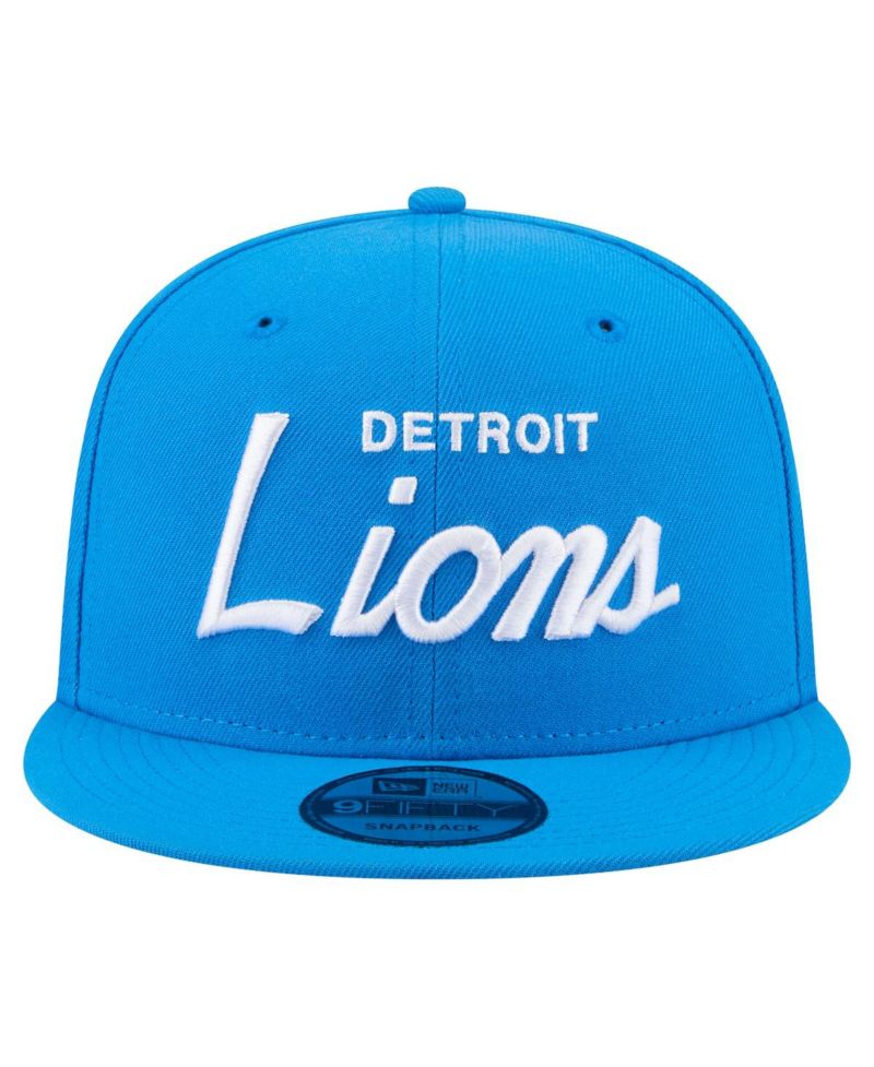 Men's Blue Detroit Lions Core Team Script 9FIFTY Snapback Hat