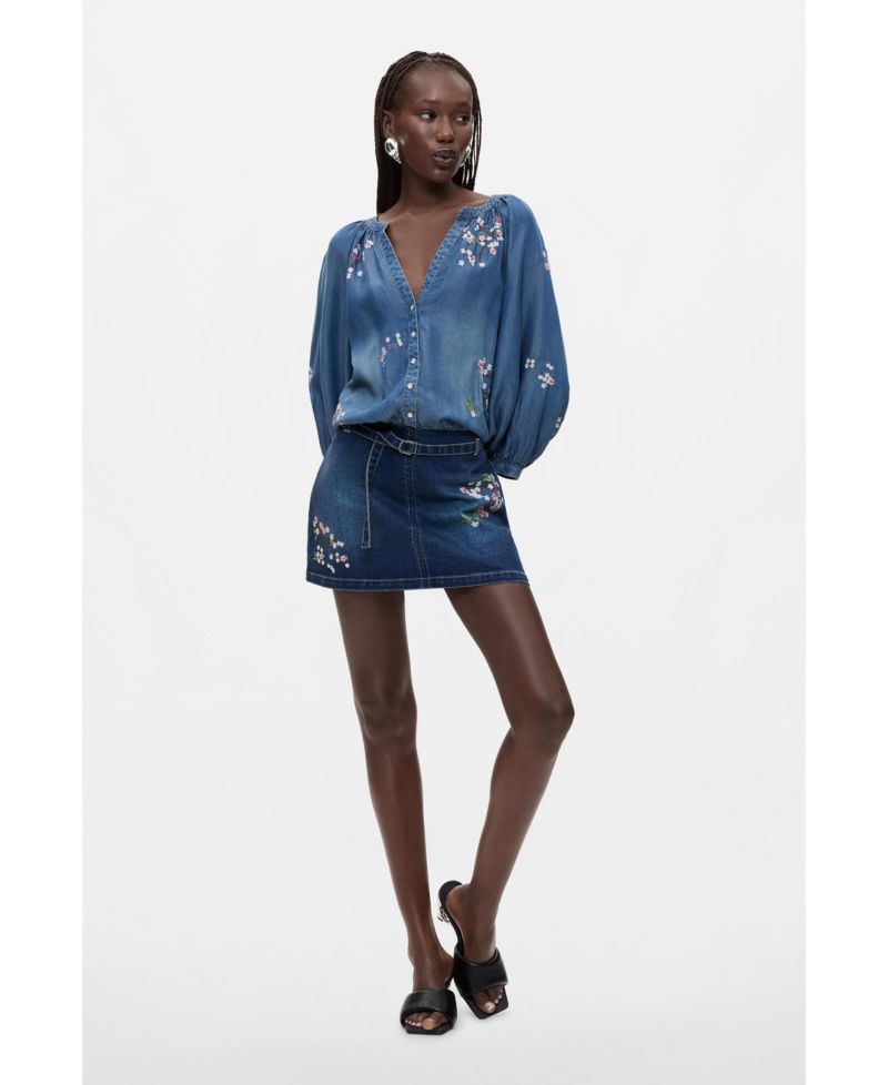 Women's Embroidered Short Dress