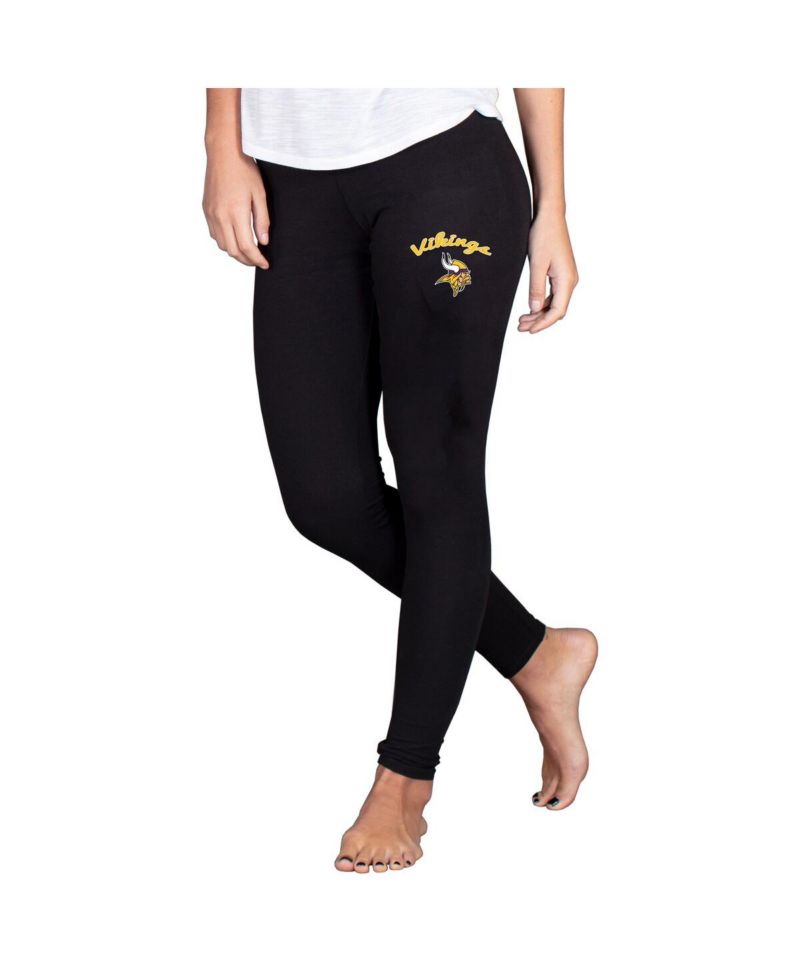 Women's Black Minnesota Vikings Lightweight Fraction Lounge Leggings