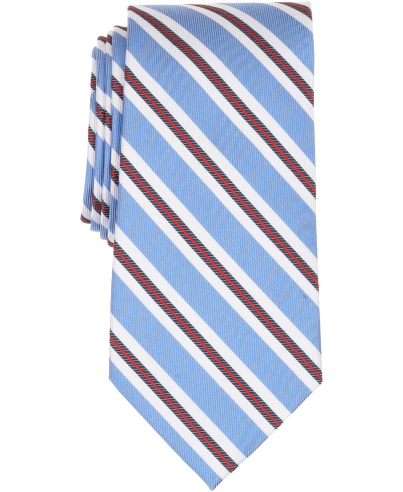 Men's Double Stripe Pattern Classic Tie