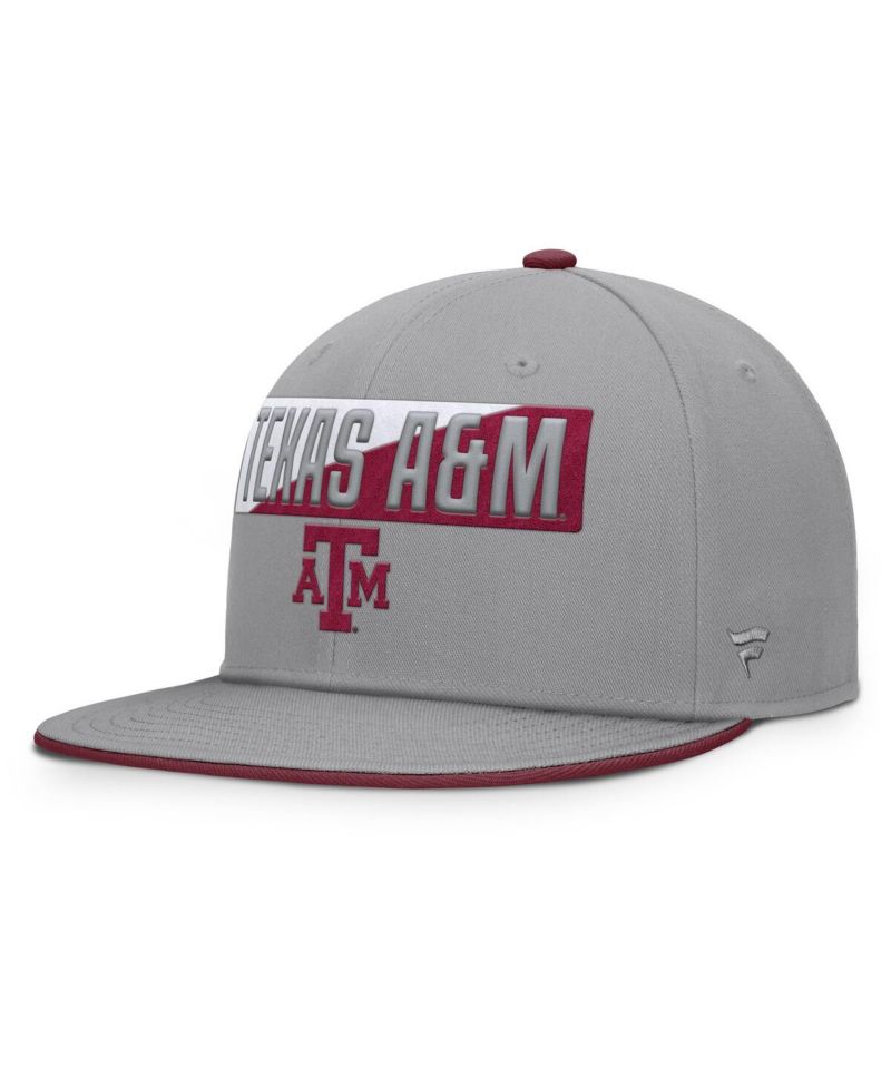 Men's Gray Texas A&M Aggies Duo Snapback Hat