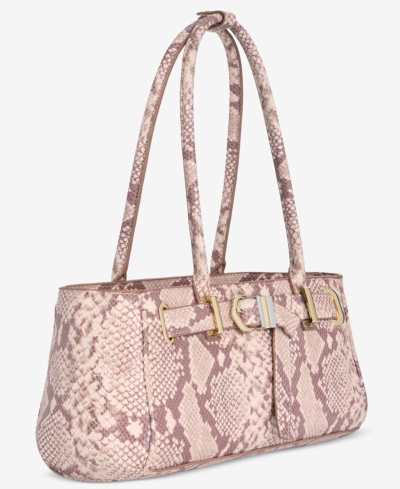 Zhuri Belted Snake Satchel