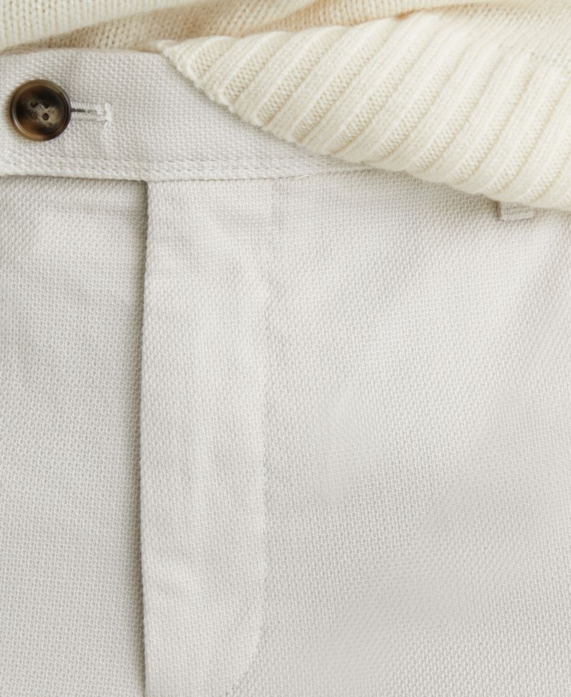 Men's Dobby Cotton pique Chino Pants