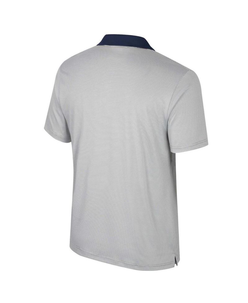 Men's Gray Texas Longhorns Big & Tall Tuck Striped Polo