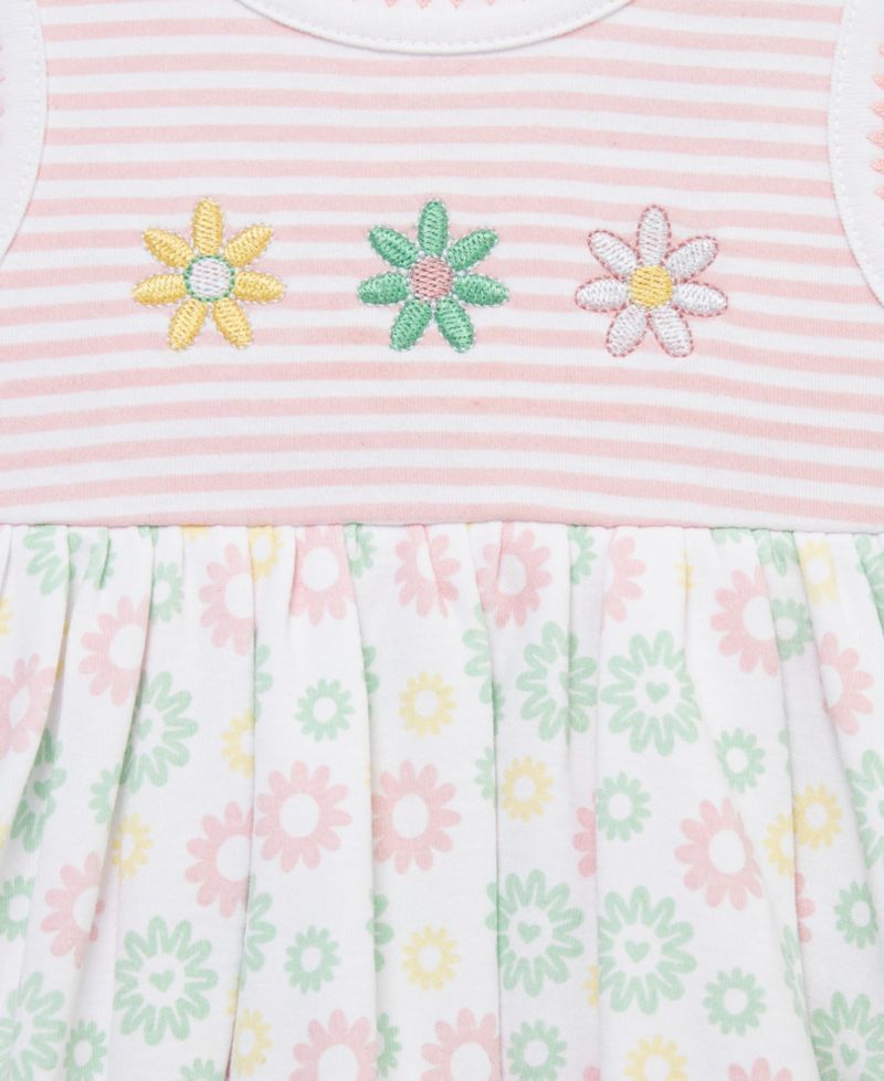 Baby Girls' Daisy Fun Printed Popover and Hat, 2-Piece Set