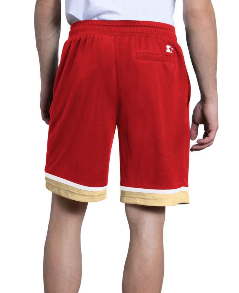 Men's Scarlet San Francisco 49ers Power Play Mesh Shorts