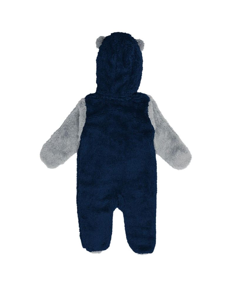 Baby Boys and Girls Navy Dallas Cowboys Stay Napping Fleece Bunting Full-Zip Sleeper