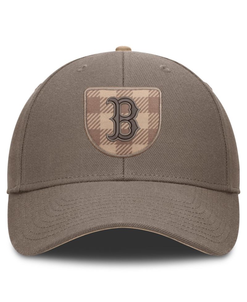 Men's Brown Boston Red Sox Statement Rise Adjustable Hat