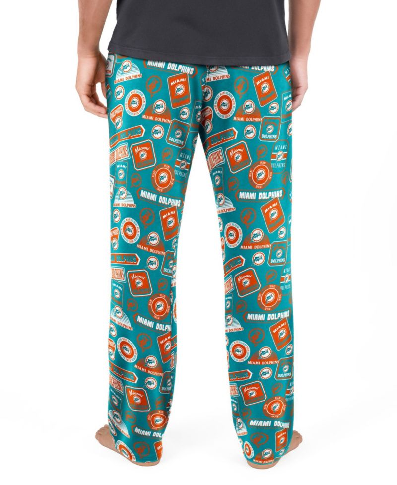Men's Miami Dolphins Throwback Logo Grady Relaxed-Fit Stretch Jersey-Knit Pants