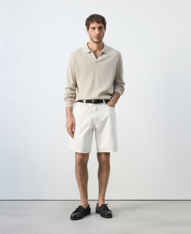 Men's Straight-Fit Denim 8.86" Bermuda Shorts